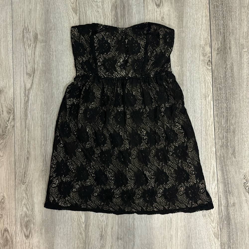 Pinky Medium black lace dress girls juniors